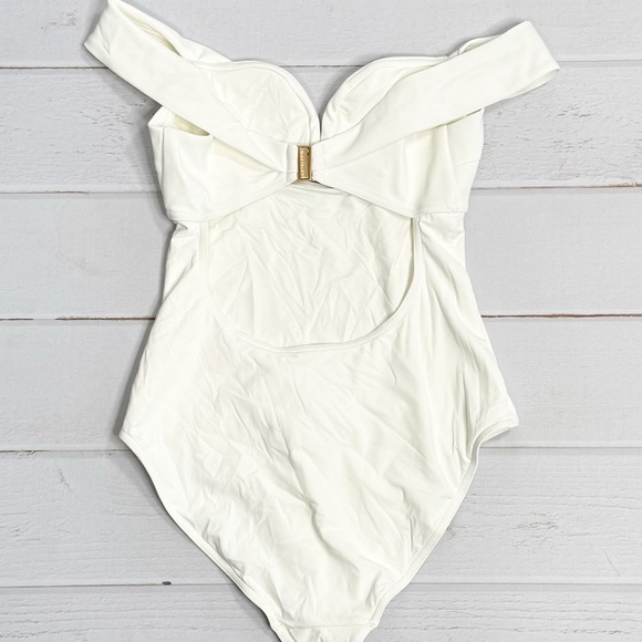 Zimmermann Lexi Ivory Off Shoulder One Piece Size 2 AU / 6 US - Picture 3 of 12